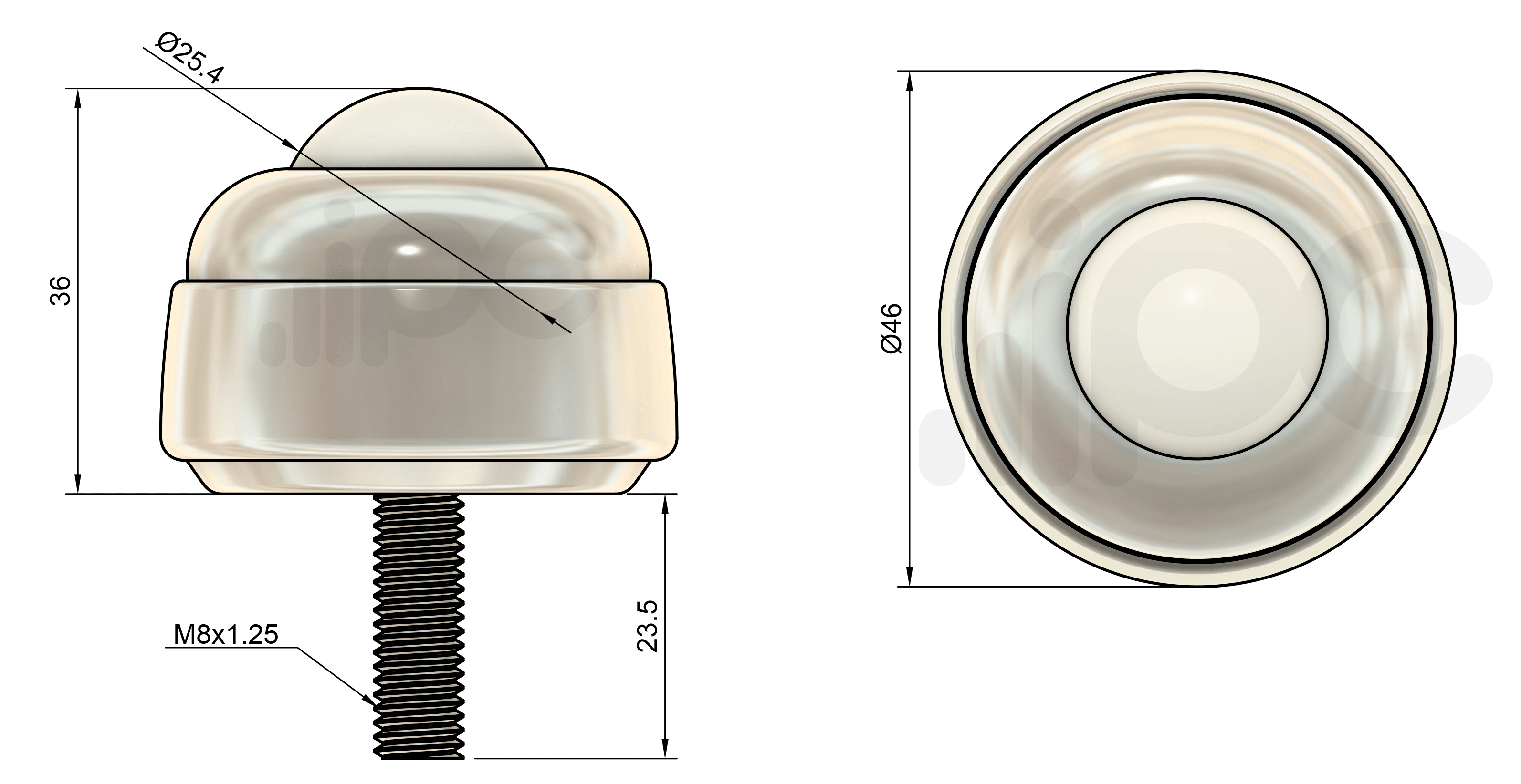 Esfera Transferidora 442 em nylon