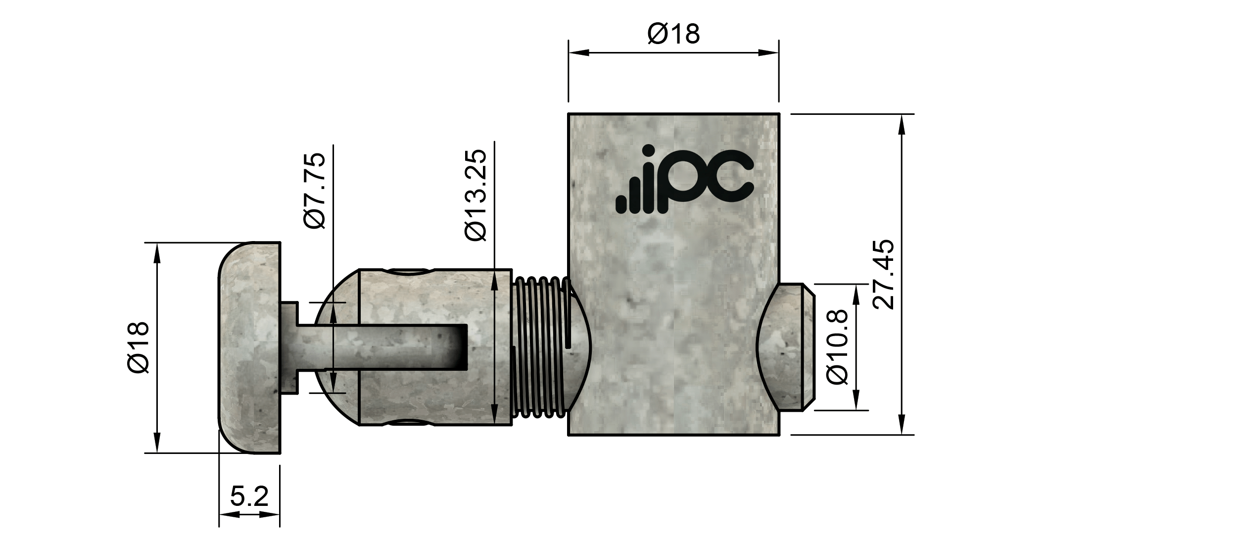 Conector Cabeça Articulada - Perfil Base 40