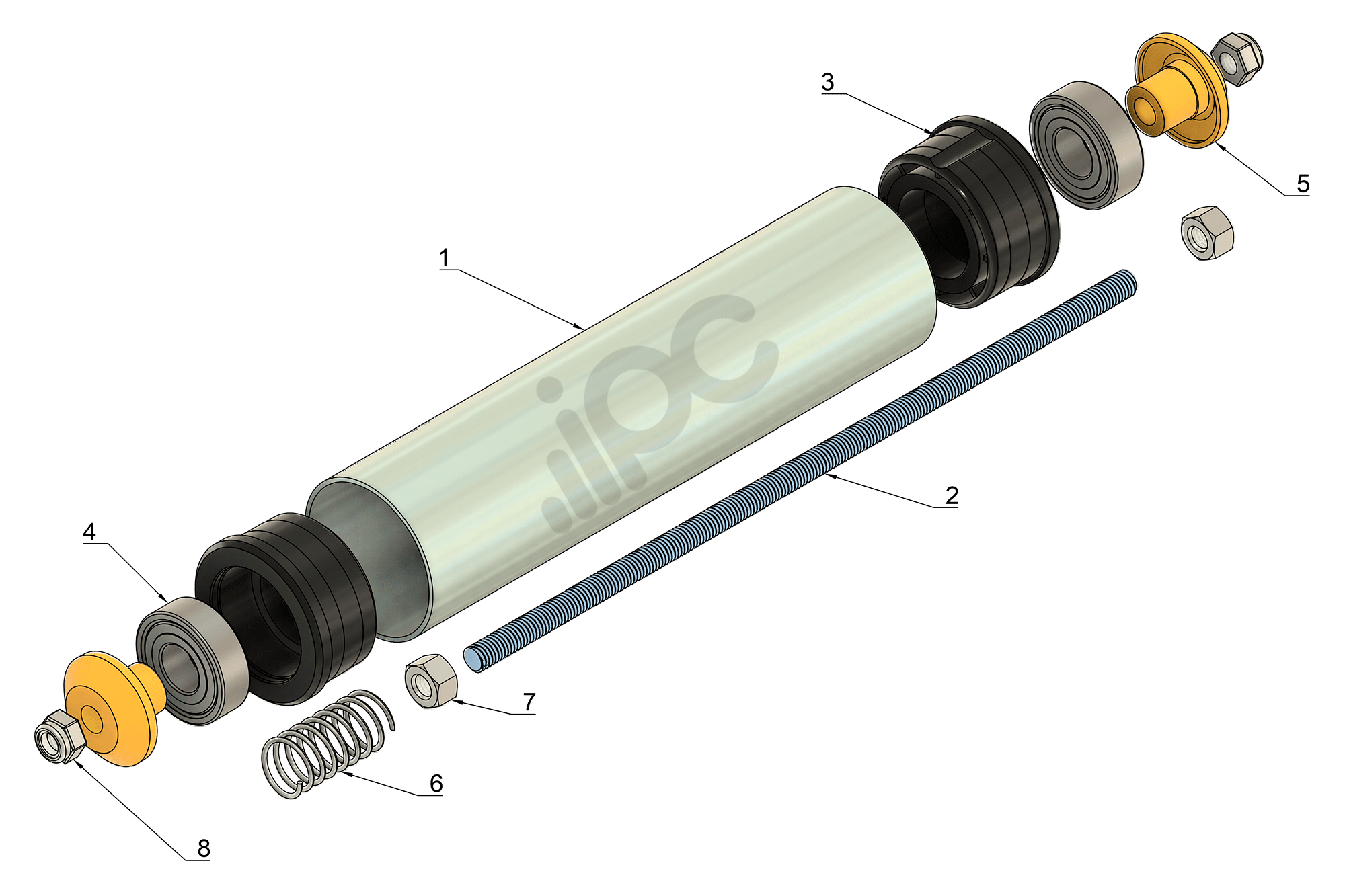 Informações adicionais sobre o rolete de Aço com diâmetro de 50,8 milimetros