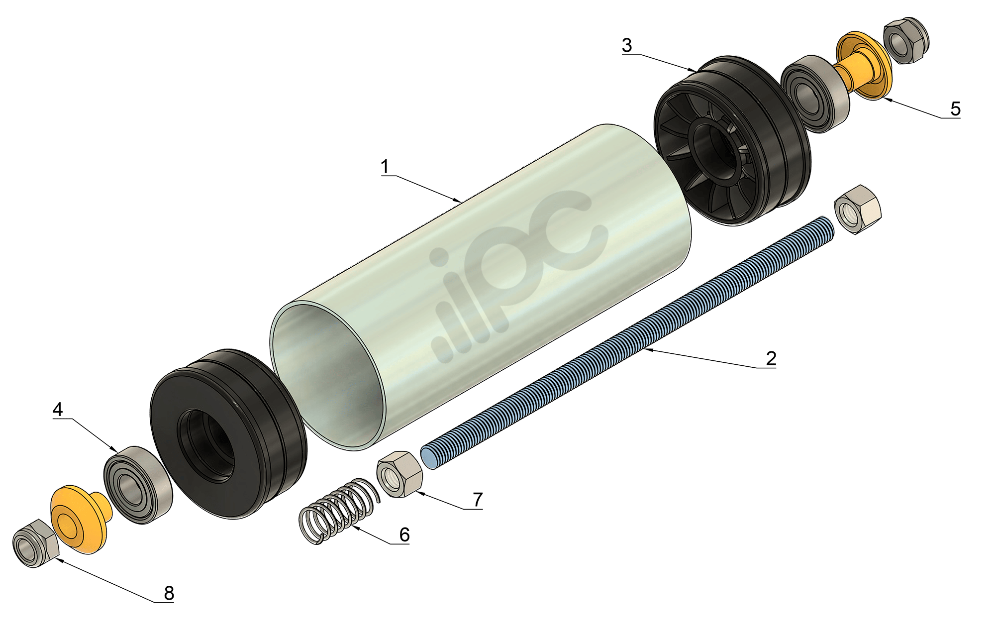 Informações adicionais sobre o rolete de Aço com diâmetro de 76,2 milimetros