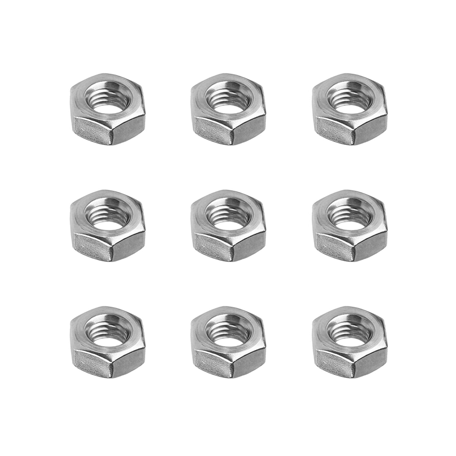 Kit Porca Sextavada M14 - Aço Carbono - Passo da Rosca 2,00 mm