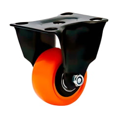 Rodizio Fixo - Roda de PVC - Diâmetro de 50 mm - Capacidade de 50 kg