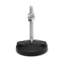 Pé Nivelador Articulado - Base 80mm 