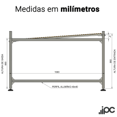 Esteira Flow Rack  - Comprimento 1,50 metro - Capacidade 65 Kgf