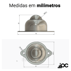 Esfera 441 - Aço Cromo - para 120 Kgf