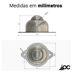 Esfera 441 - Aço Cromo - para 50 Kgf