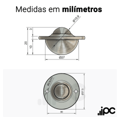 Esfera 445 - Aço Cromo - para 20 Kgf