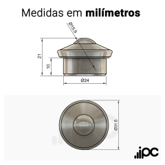 Esfera 447 - Aço Cromo - para 35 Kgf