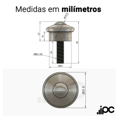 Esfera 448 - Aço Cromo - para 35 Kgf
