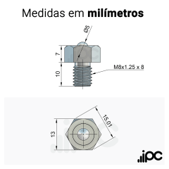 Esfera 430 - Aço Cromo - para 5 Kgf