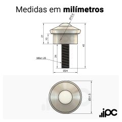 Esfera 448 - Nylon - para 21 Kgf