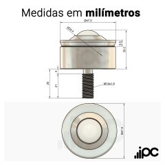 Esfera 451 - Nylon - para 45 Kgf