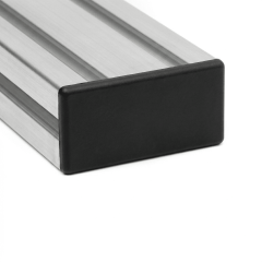 Kit com 10 tampas de acabamento para perfil estrutural - Perfil 30 x 60 - Centro 7 mm