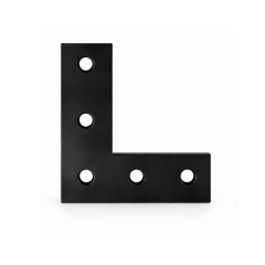 Placa de Conexão L para Perfil Estrutural em Alumínio - Base 40