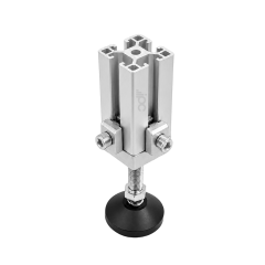 Conector de extremidade para fixação de rodízio ou pé nivelador - Rosca M10