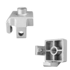 Conector de extremidade para fixação de rodízio ou pé nivelador - Rosca M10