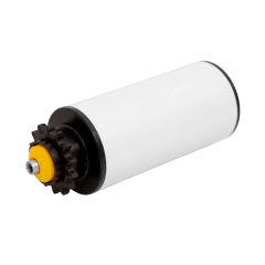 Rolete de PVC com Engrenagem Simples - Diâmetro de 76,2 mm - Comprimento útil de 800 mm