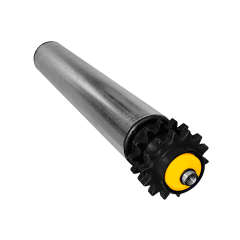 Rolete de Aço com Engrenagem Dupla - Diâmetro de 50,8 mm - Comprimento útil de 150 mm