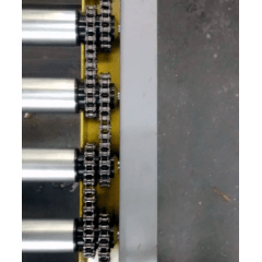 Rolete de Aço com Engrenagem Dupla - Diâmetro de 50,8 mm - Comprimento útil de 700 mm