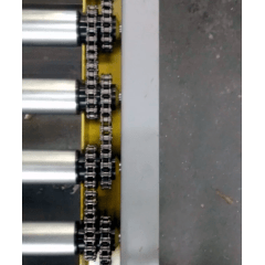 Rolete de Aço com Engrenagem Dupla - Diâmetro de 50,8 mm - Comprimento útil de 750 mm