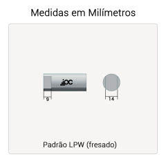 Rolete de Carga - Diâmetro tubo 88,9 mm - Comprimento tubo 235 mm - Diâmetro eixo 20 mm