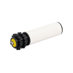 Rolete de PVC com Engrenagem Dupla - Diâmetro de 50 mm - Comprimento útil de 100 mm