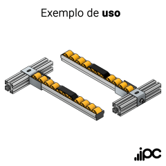 Freio em ABS para Trilho Roletado Flow Rack