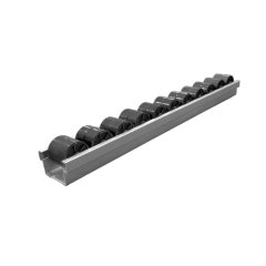 PROMOÇÃO - Trilho Roletado Flow Rack - Rodízios na cor Preta